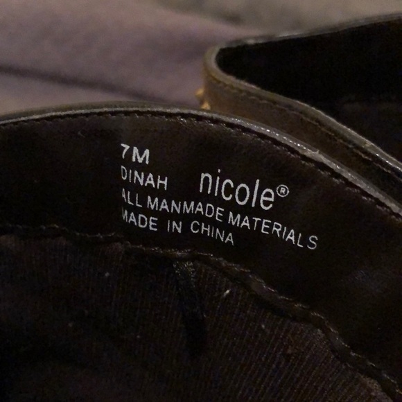 Brown Rustic studded bootie by Nicole sz 7 - Picture 3 of 5